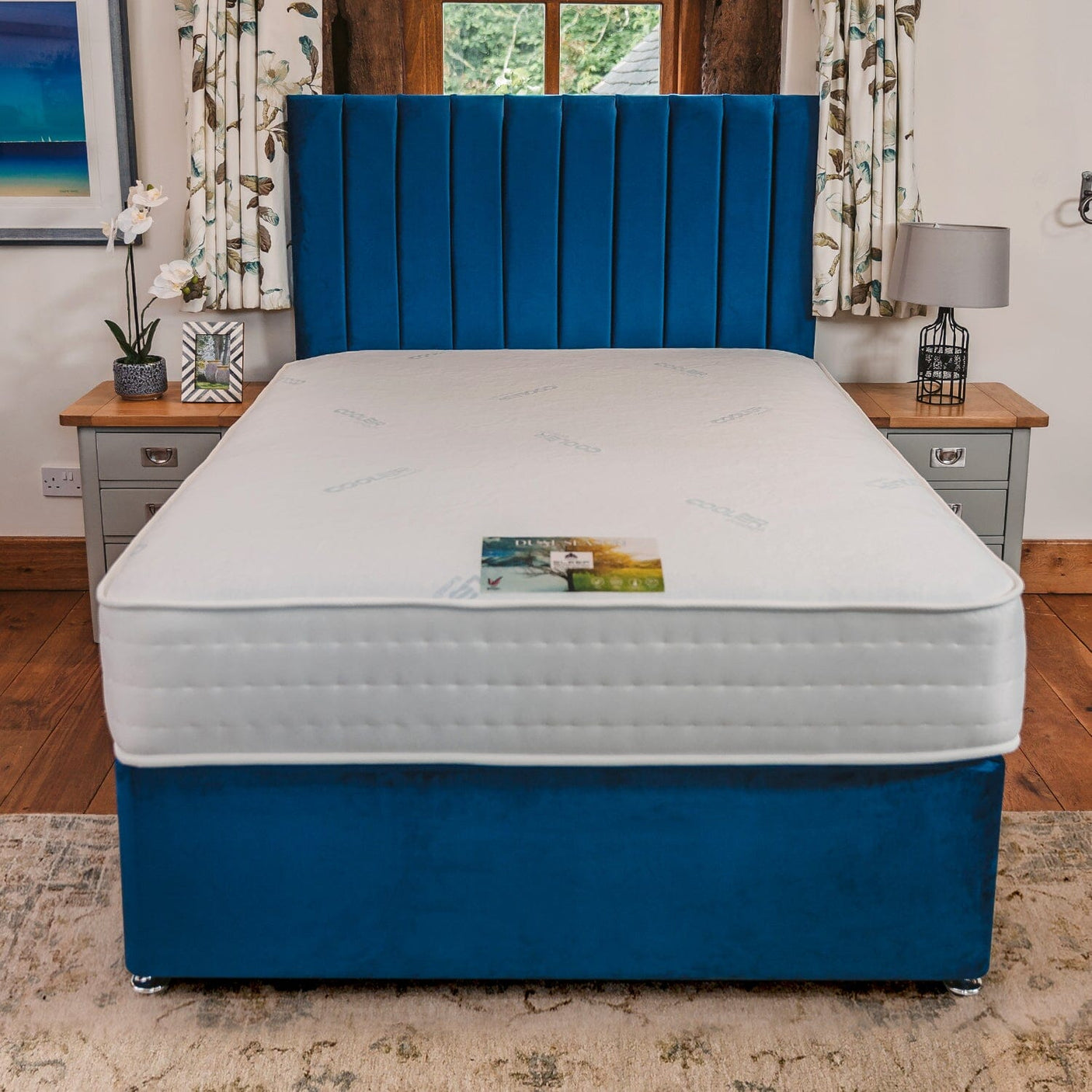 Sophia Briar-Rose Dual Season Climate Control 1000 Pocket Sprung iGel Divan Bed Set Divan Bed Set Divan Base Direct