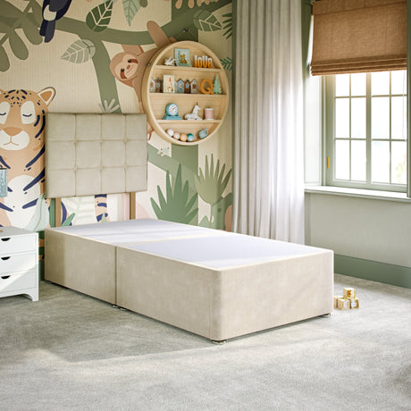 Kids Sicily Divan Bed with Strutted Headboard