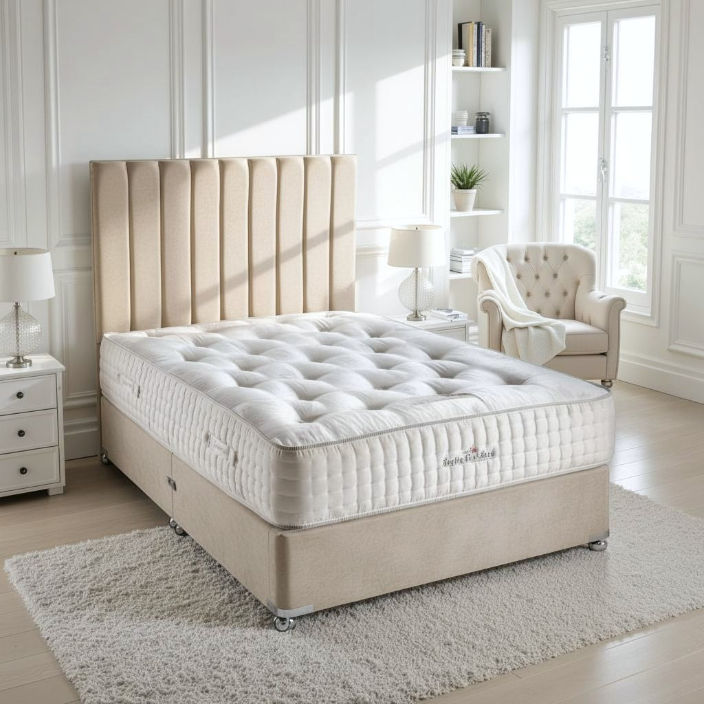 Sophia Briar-Rose Amber 2000 Pocket Sprung Natural Wool Bamboo Divan Bed Set