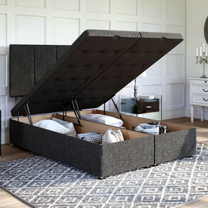 Arezzo Ottoman Bed Set with Strutted Headboard