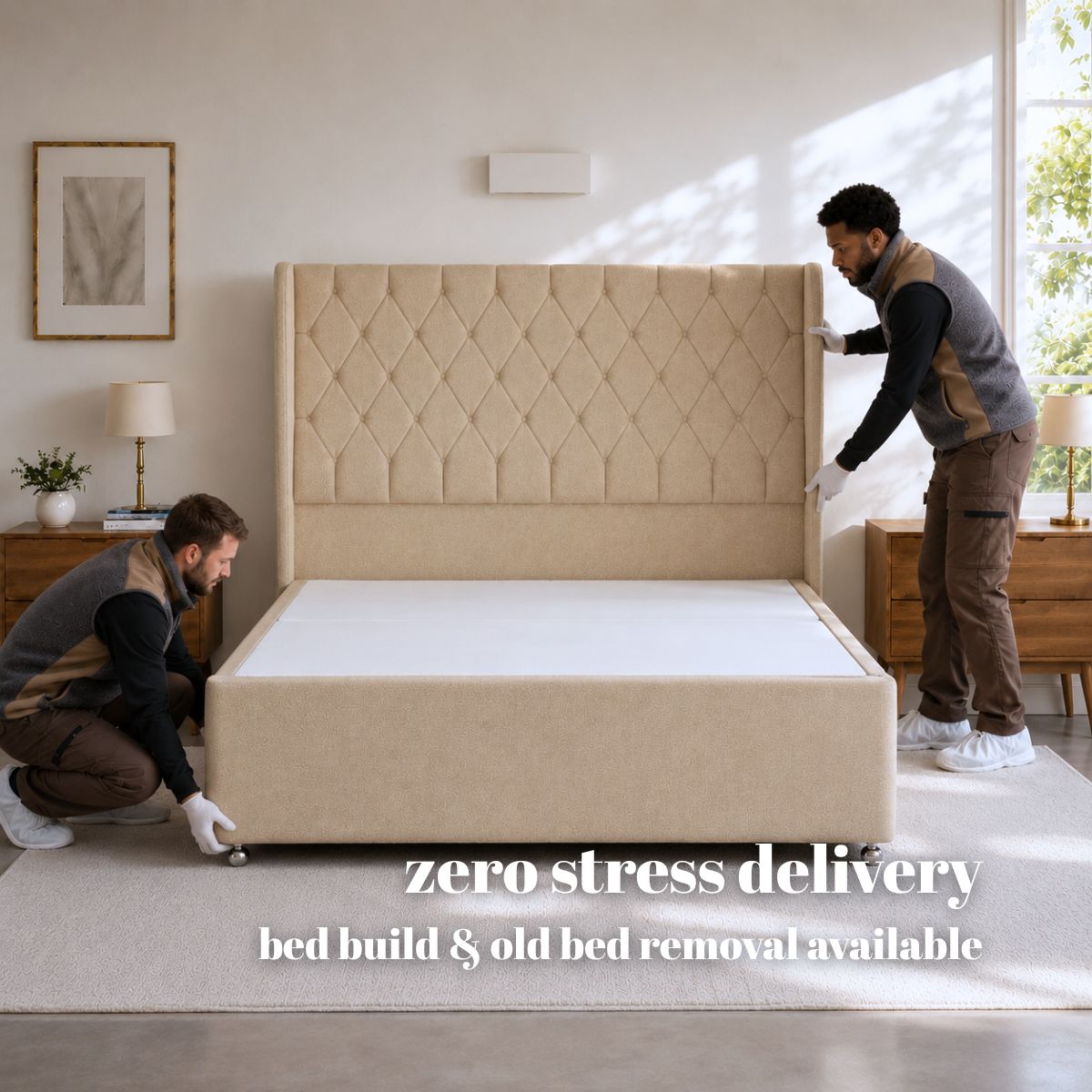 Artisan Luxury Platform Top Divan Bed Base Only | Divan Base Direct