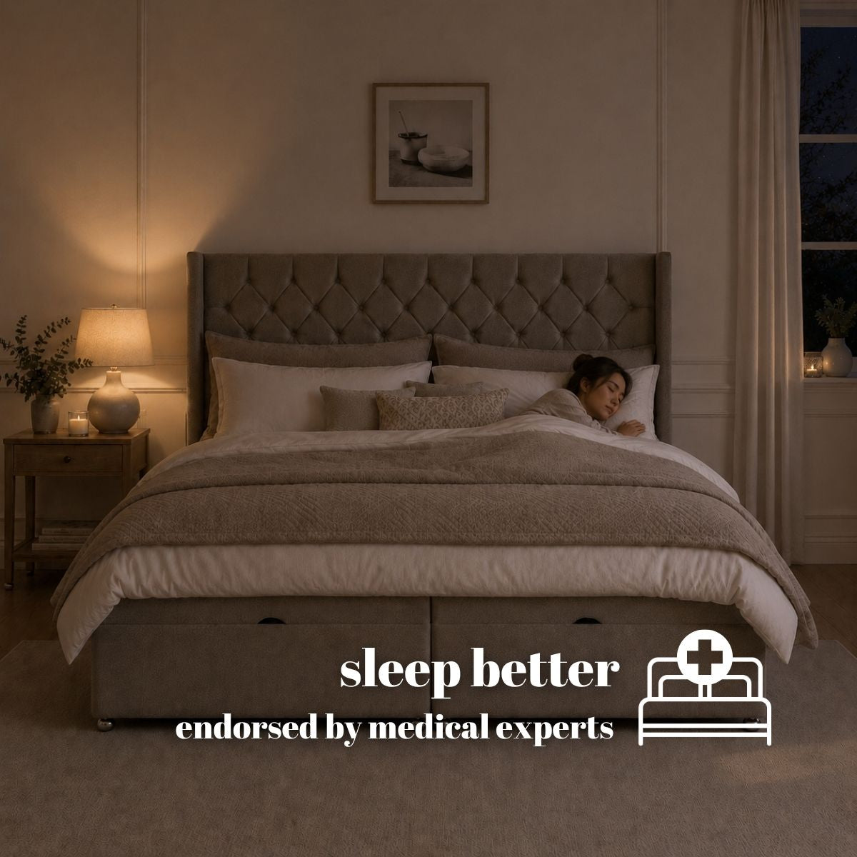 Artisan End Lift Ottoman Storage Divan Bed Base | Divan Base Direct