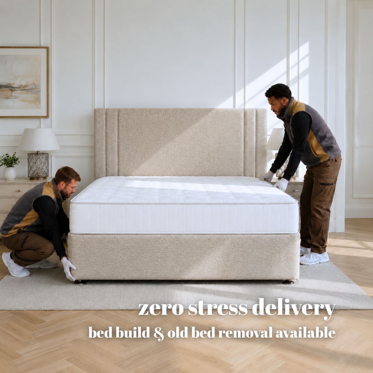 Artisan Essentials Platform Top Divan Bed Base Only | Divan Base Direct