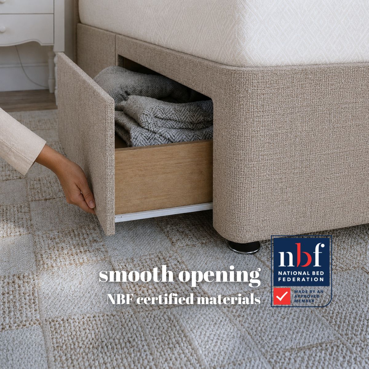 Artisan Essentials Platform Top Divan Bed Base Only | Divan Base Direct