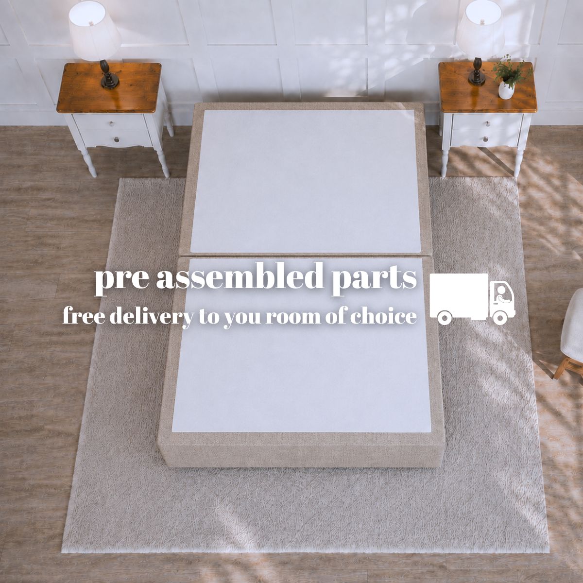 Artisan Essentials Platform Top Divan Bed Base Only | Divan Base Direct