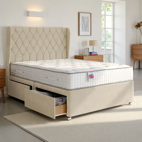 Artisan Luxury Platform Top Divan Bed Base Only | Divan Base Direct