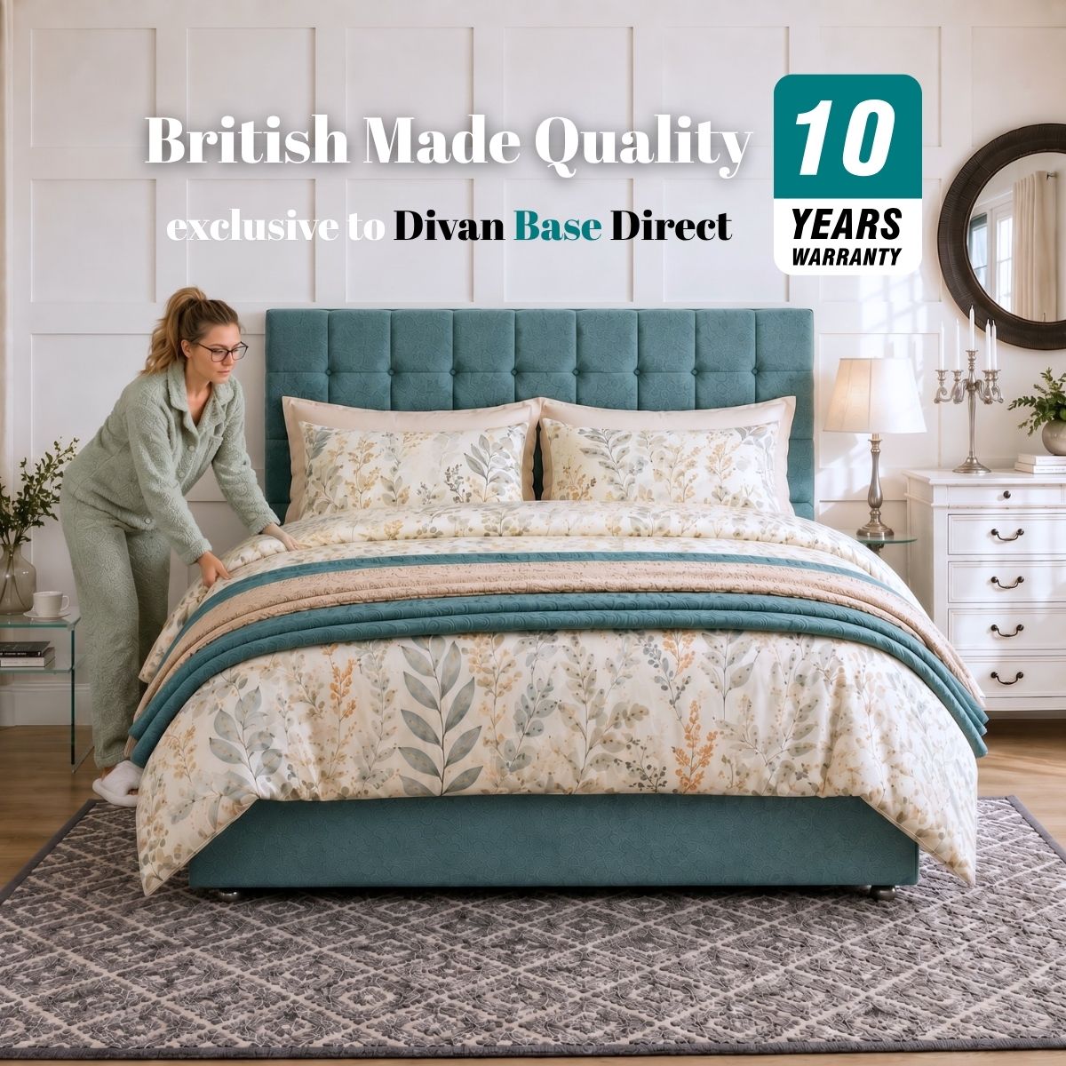 Artisan Side Lift Ottoman Storage Divan Bed Base | Divan Base Direct