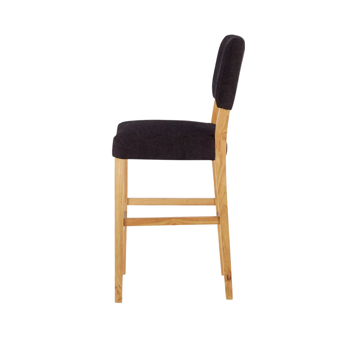Bromley Aubergine Solid Oak Bar Stool Pair CLEARANCE