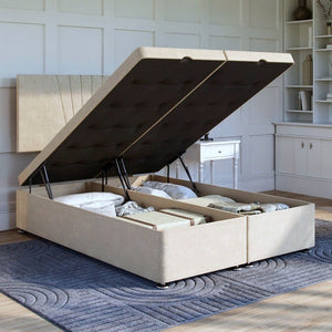 Bathwick Ottoman Bed Set with Strutted Headboard | Divan Base Direct