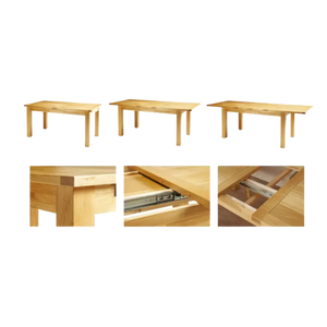 Bromley Extendable Solid Oak Dining Table CLEARANCE