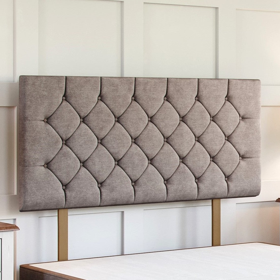 Chesterfield Strutted Upholstered Headboard