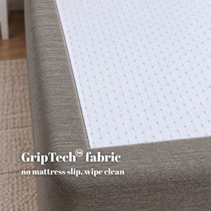 Low Divan Bed Base on Chrome Glides