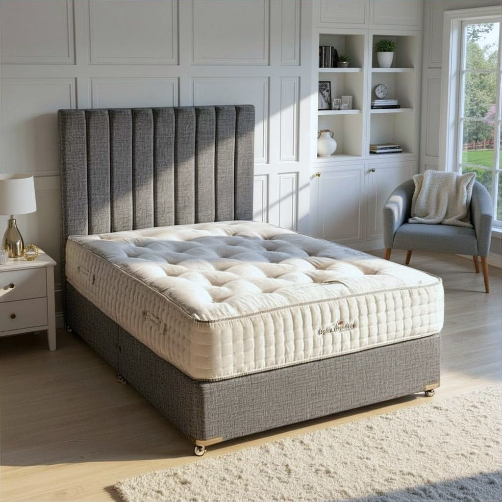 Sophia Briar-Rose Clarissa 1000 Pocket Sprung Natural Cashmere Wool Silk Divan Bed Set