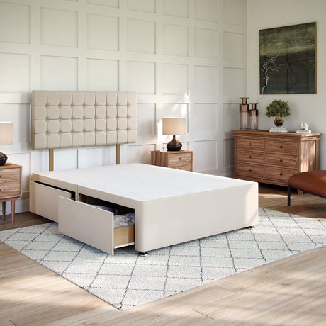 County Divan Bed Set with Strutted Headboard