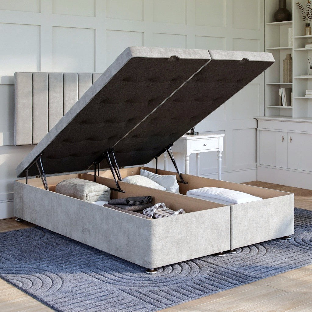 Divan Club Florence Ottoman Bed Set with Strutted Headboard | Divan Base Direct®