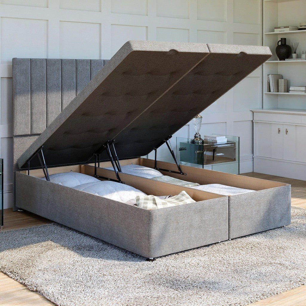 Florence Ottoman Bed Set with Floor Standing Headboard