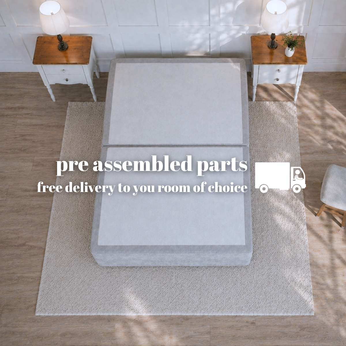 Grandeur Platform Top Divan Bed Base Only | Divan Base Direct