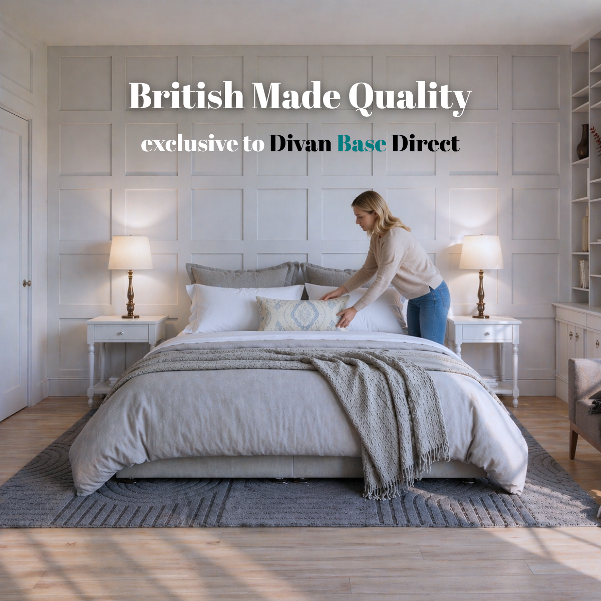 Grandeur Luxury End Lift Ottoman Divan Bed Base | Divan Base Direct