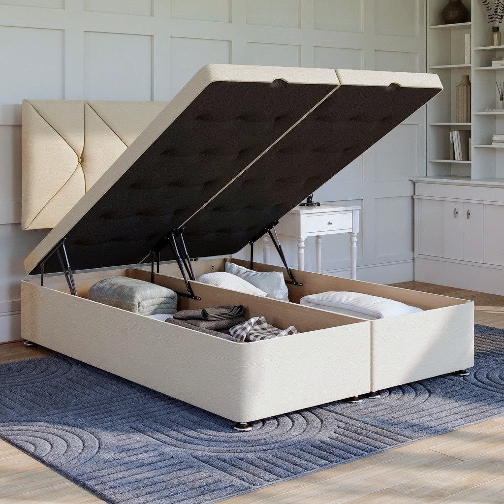 Hampton Ottoman Bed Set with Strutted Headboard