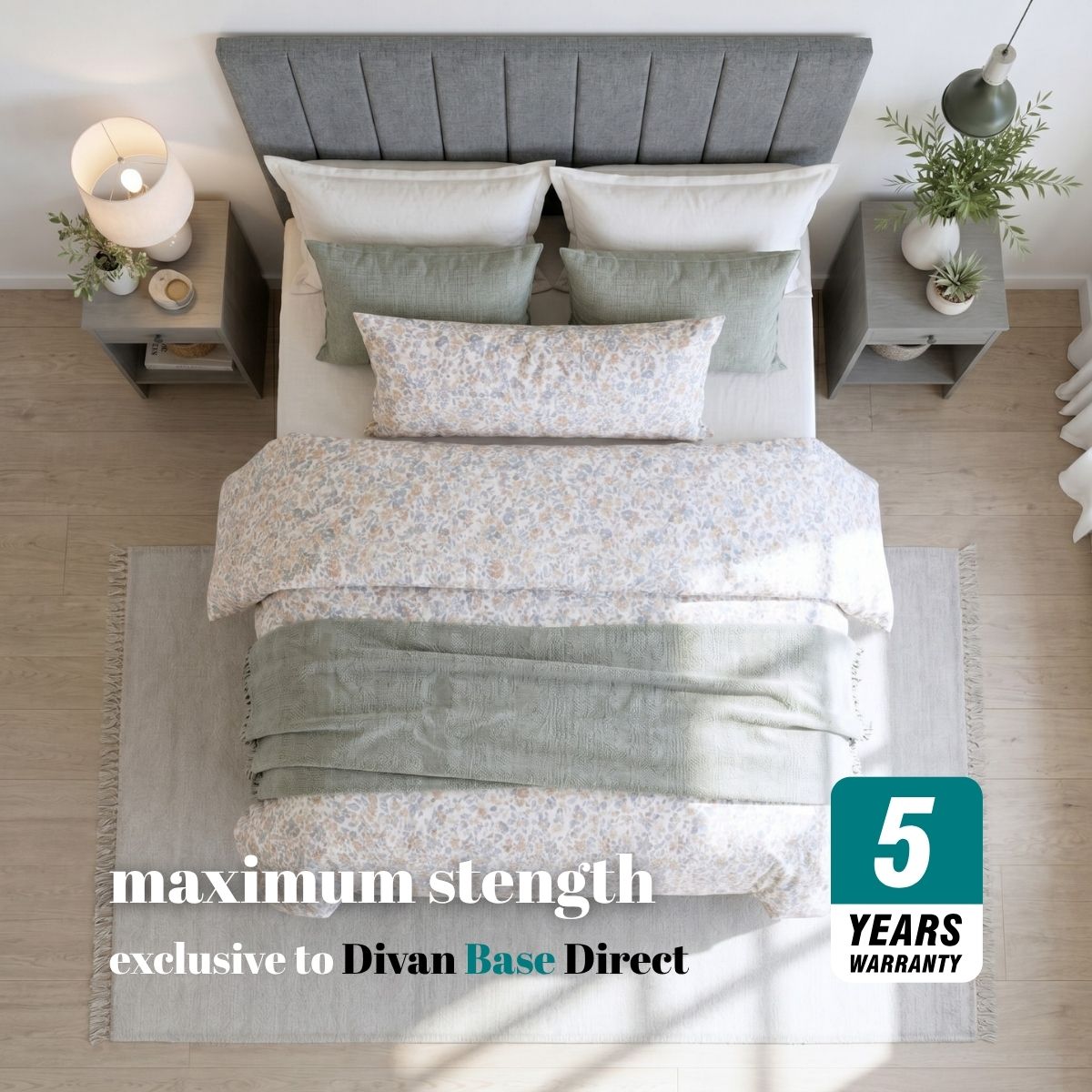 Signature Heavy Duty Divan Bed Base Only | Divan Base Direct
