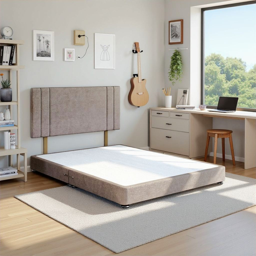 Kids Low Divan Bed Base on Chrome Glides