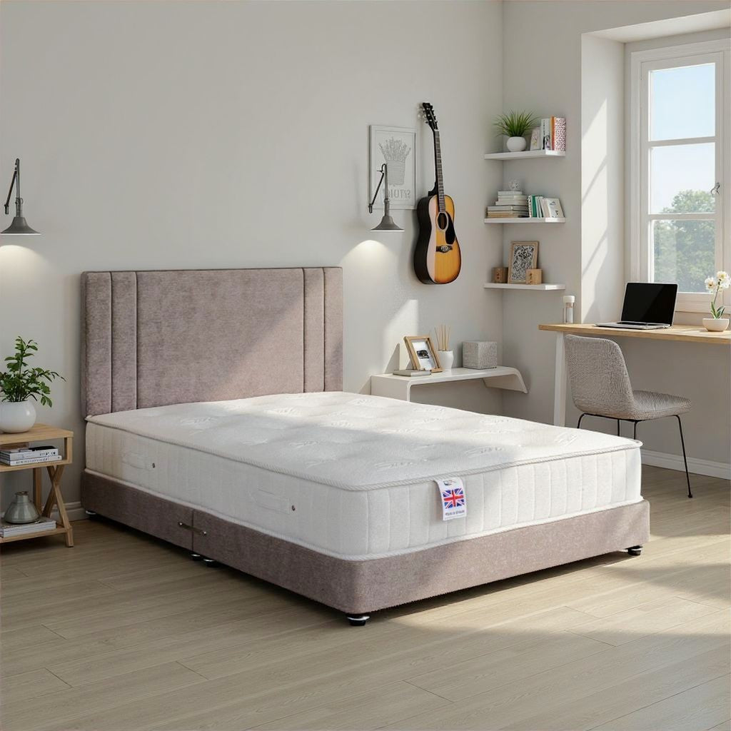 Kids Low Divan Bed Base on Chrome Glides
