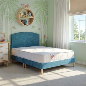 Kids Low Divan Bed Base on Wooden Legs