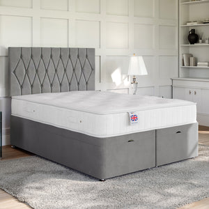 Matera Ottoman Bed Set with Strutted Headboard