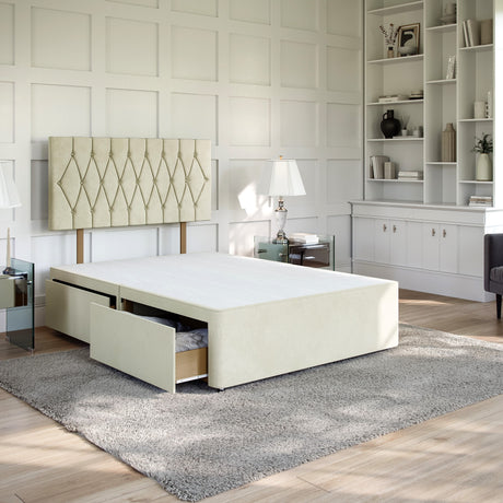 Matera Divan Bed Set with Strutted Headboard