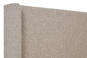Livorno Bed Frame With Winged Headboard Trebla Stone - 6ft Super King CLEARANCE