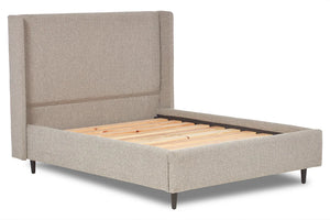 Livorno Bed Frame With Winged Headboard Trebla Stone - 6ft Super King CLEARANCE