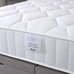 Shire Essentials 1000 Pocket Sprung Quilted Divan Bed Set