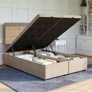Ravenna Ottoman Bed Set with Strutted Headboard