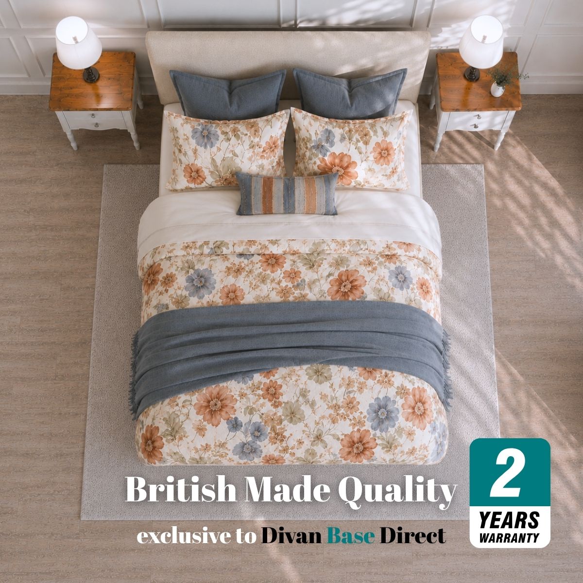 Grandeur Reinforced Platform Top Divan Bed Base Only | Divan Base Direct