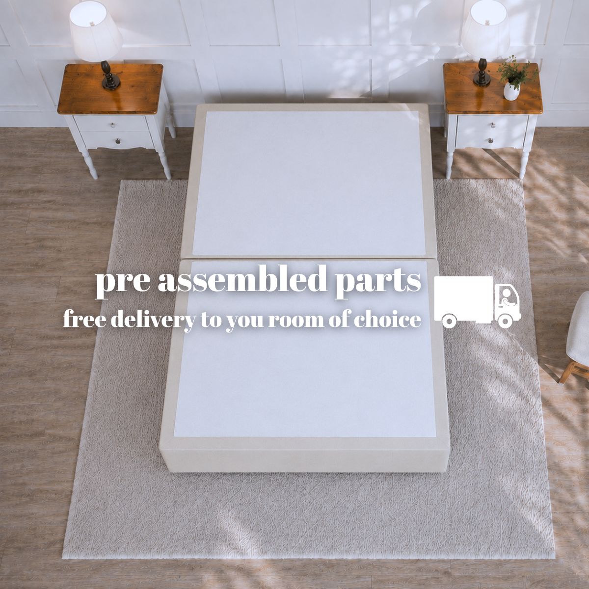 Grandeur Reinforced Platform Top Divan Bed Base Only | Divan Base Direct