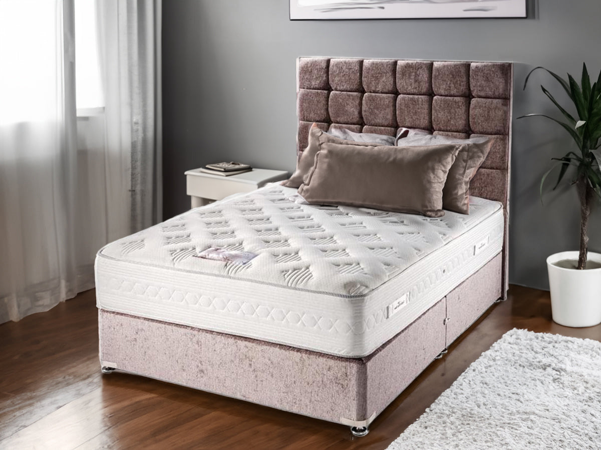 Sophia Briar-Rose Pandora 2000 Pocket Sprung Memory Foam Hotel Divan Bed Set