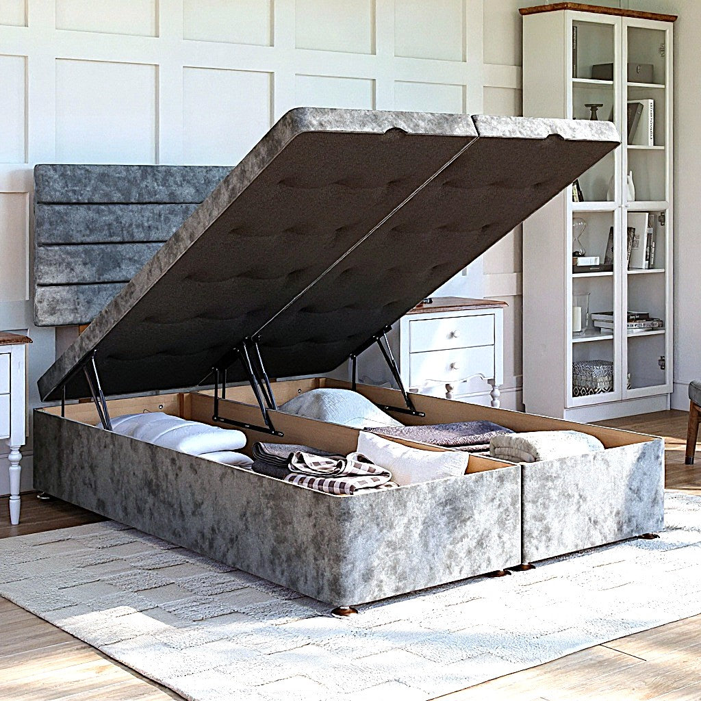 Sorrento Ottoman Bed Set with Strutted Headboard