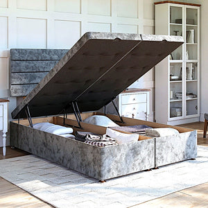 Sorrento Ottoman Bed Set with Strutted Headboard