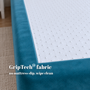 Low Divan Bed Base on Wooden Legs
