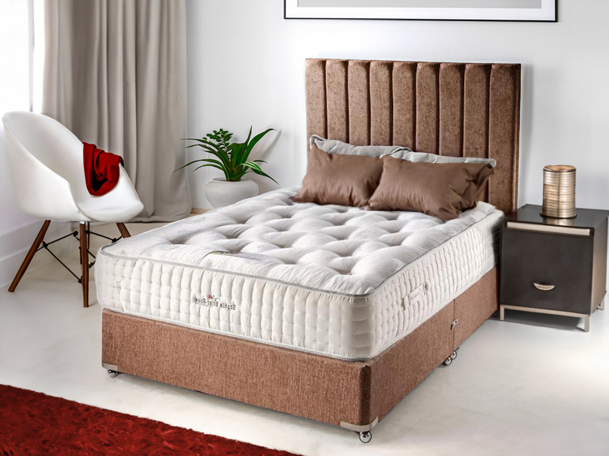Sophia Briar-Rose Clarissa 2000 Pocket Sprung Natural Cashmere Wool Silk Hotel Divan Bed Set