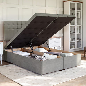 Amalfi Ottoman Bed Set with Strutted Headboard Ottoman Bed Set Divan Base Direct 