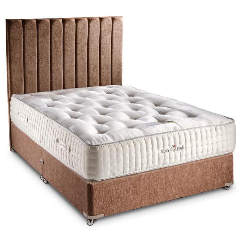 Sophia Briar-Rose Charlotte 1000 Pocket Sprung Natural Cotton Tencel Hotel Divan Bed Set