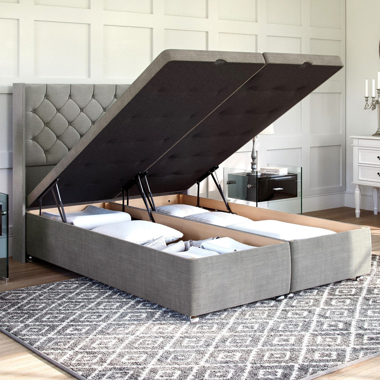 Artisan End Lift Ottoman Storage Divan Bed Base Divan Ottoman Base Divan Base Direct 