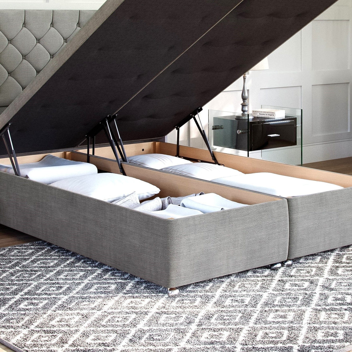 Artisan End Lift Ottoman Storage Divan Bed Base Divan Ottoman Base Divan Base Direct 