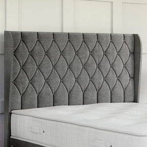 Buckingham Divan Bed Set with Winged Floor Standing Headboard Divan bed Divan Base Direct 