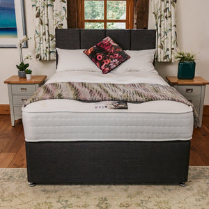 Cashmere Wool 1000 Pocket Sprung Hotel Divan Bed Set