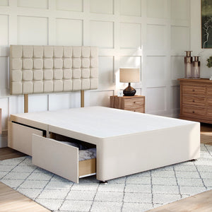 County Divan Bed Set with Strutted Headboard Divan bed Divan Base Direct 