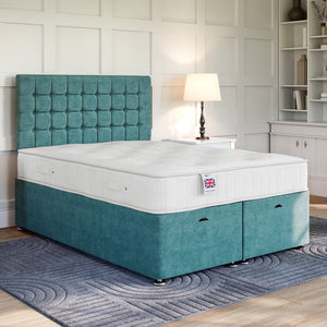 County Ottoman Bed Set with Strutted Headboard Ottoman Bed Set Divan Base Direct 