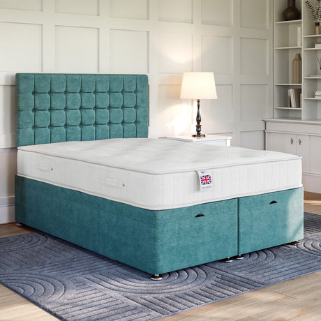 County Ottoman Bed Set with Strutted Headboard Ottoman Bed Set Divan Base Direct 