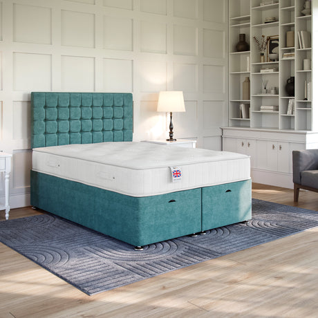 County Ottoman Bed Set with Strutted Headboard